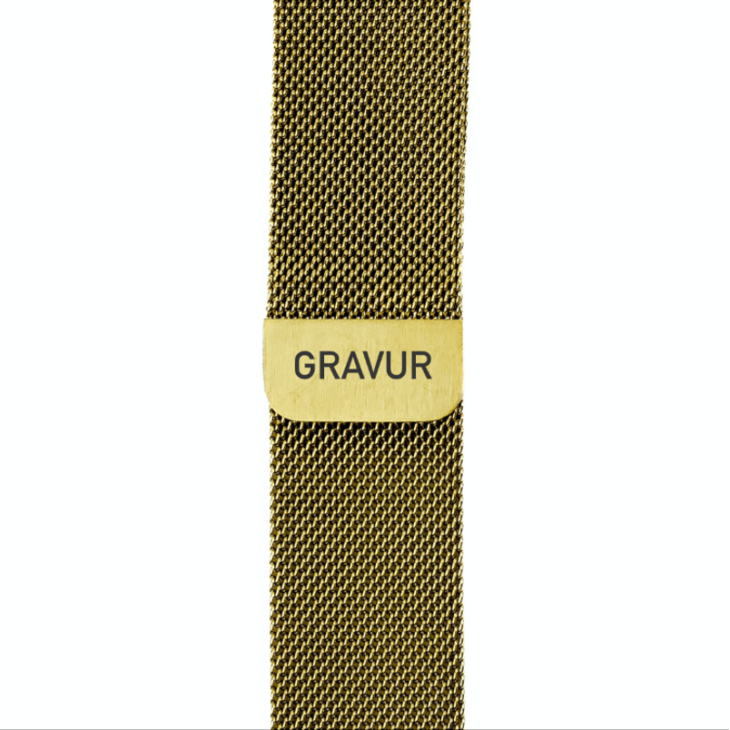 Milanaise Armband mit Gravur