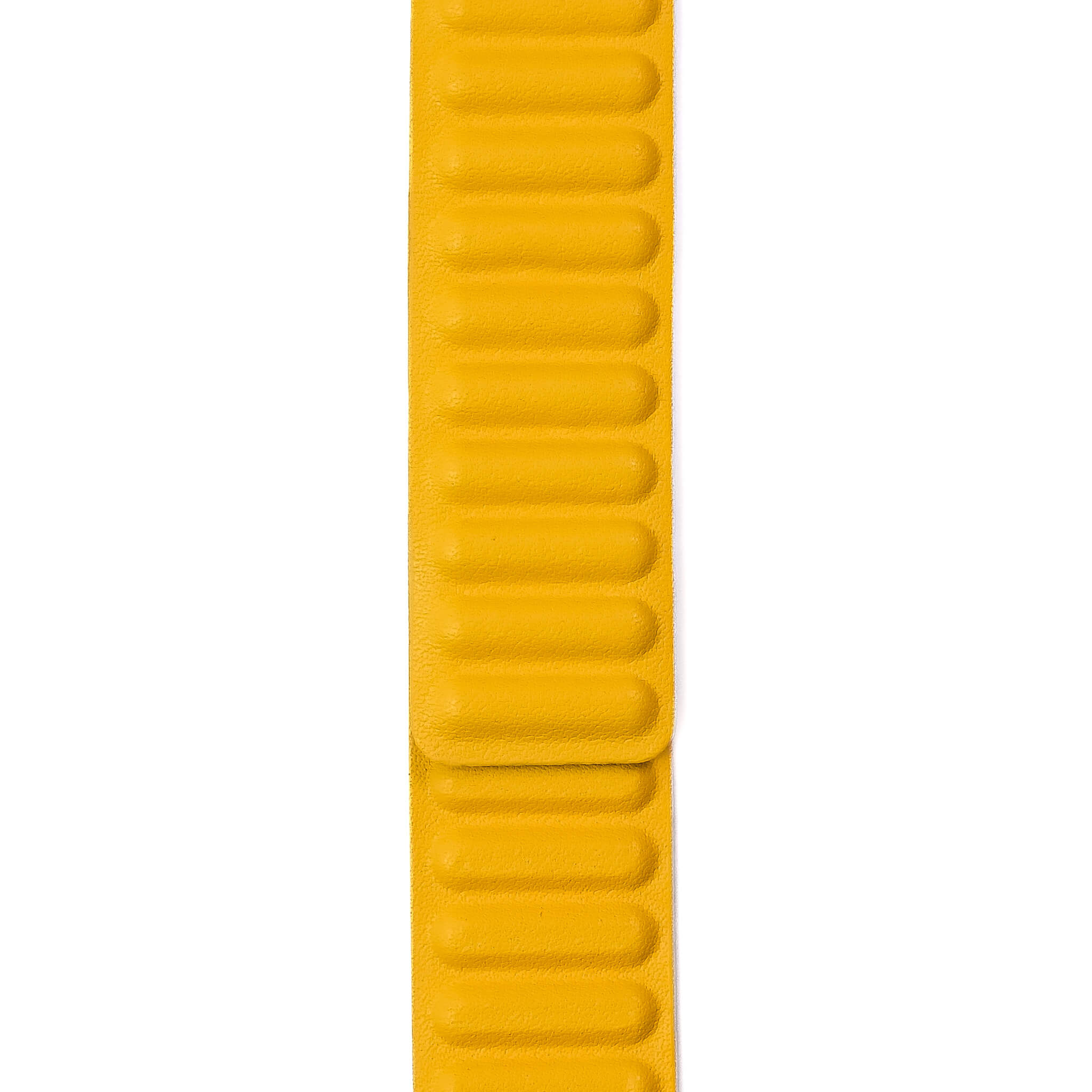 Lederarmband mit Endstück Orange-Gelb