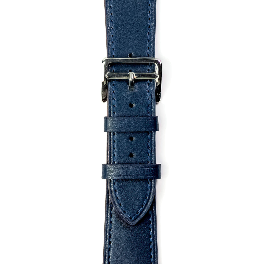 Lederarmband mit Schließe Dunkelblau